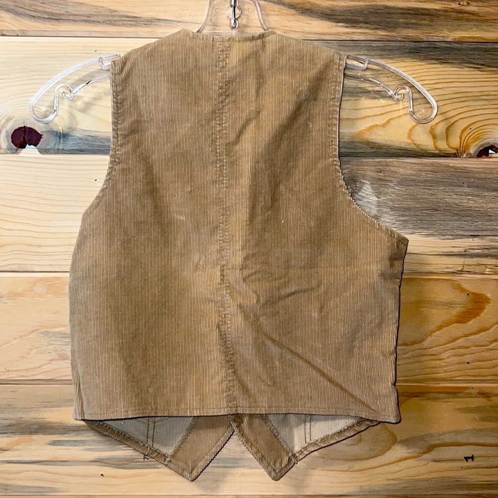 RARE Vintage 1960 Levi’s white tag MADE IN USA corduroy vest - Picture 2 of 4